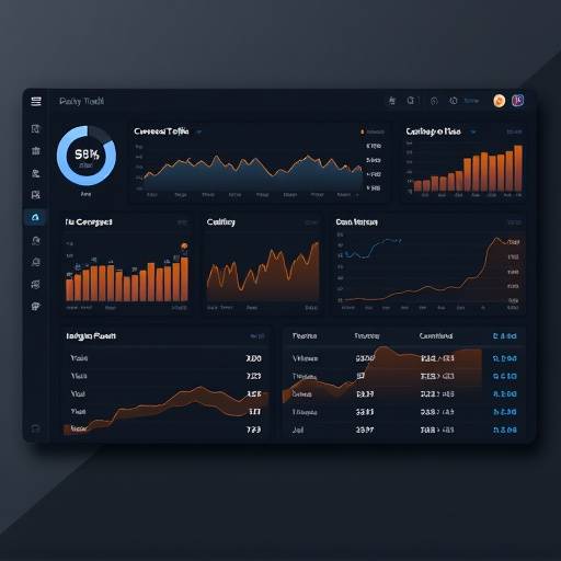 Dashboard showing website traffic, conversion rates, and customer acquisition cost for a marketing campaign