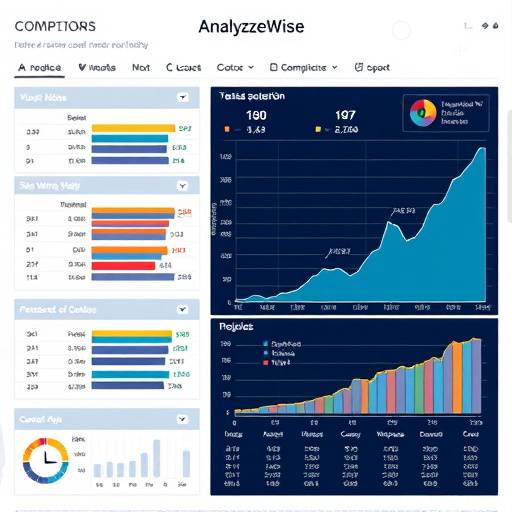 Example of a data visualization chart generated by AnalyzeWise