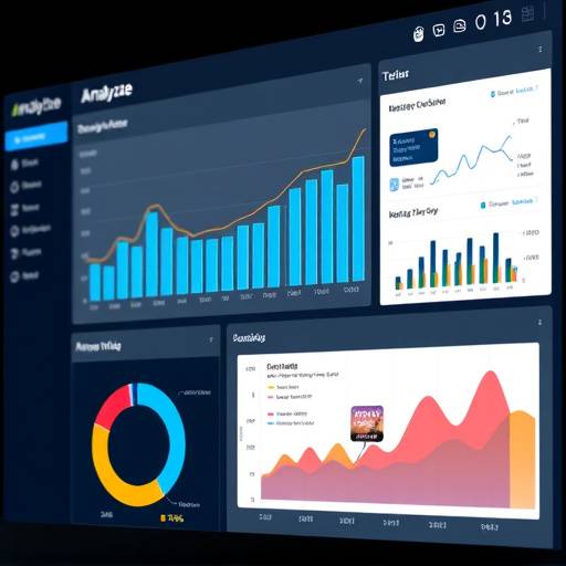 Example of an AnalyzeWise dashboard displaying key performance indicators (KPIs) for a marketing campaign